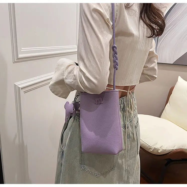 Purple PU Crossbody Phone Bag for Women — feature 14