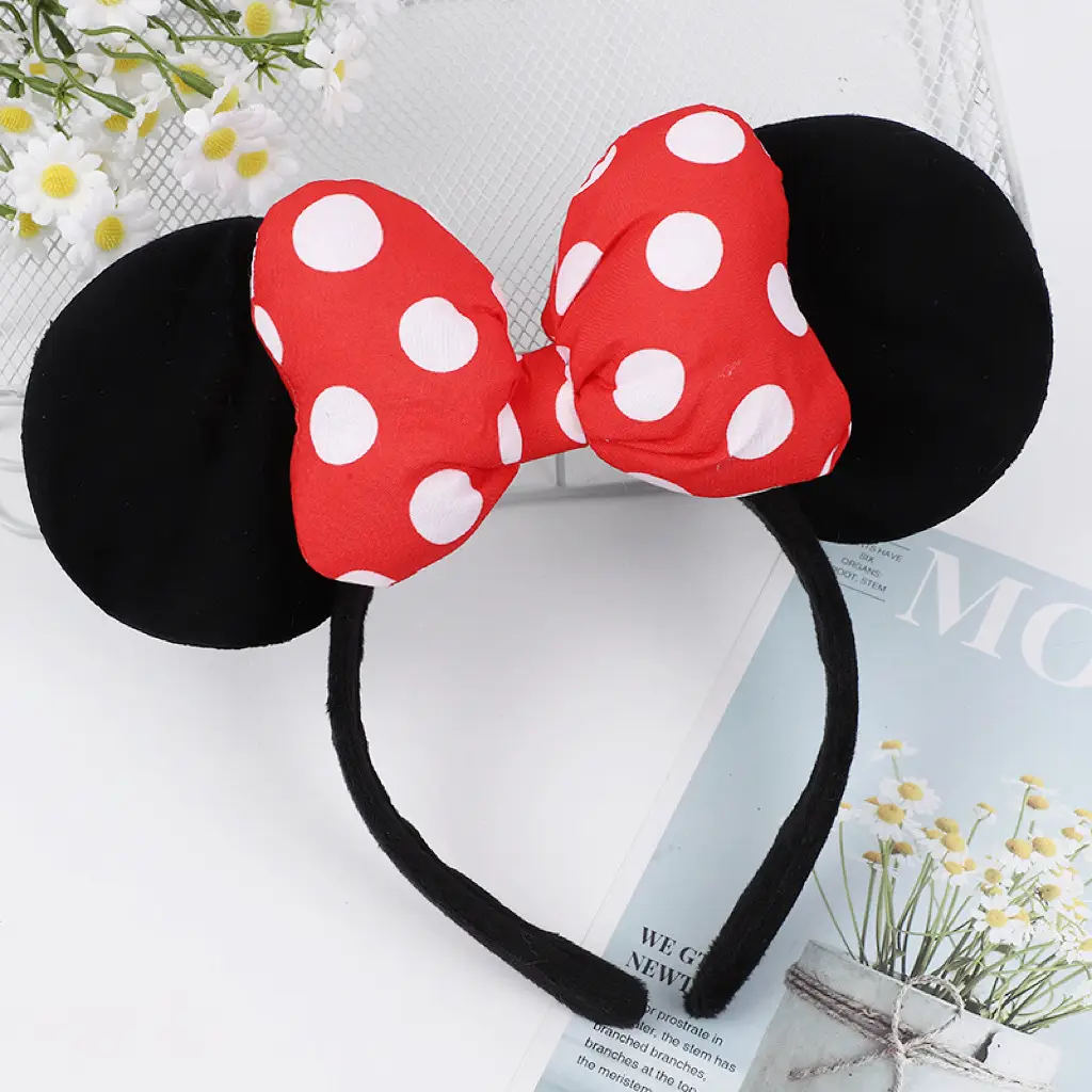 Minnie Mouse Hair Bands Bow Headband Set for Girls - Image 2