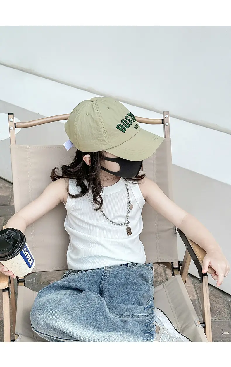 Green Korean Style Baby Sunscreen Cap — feature 13