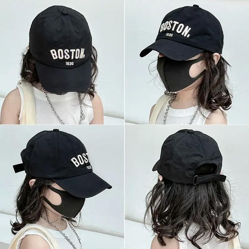 Green Korean Style Baby Sunscreen Cap - Image 2