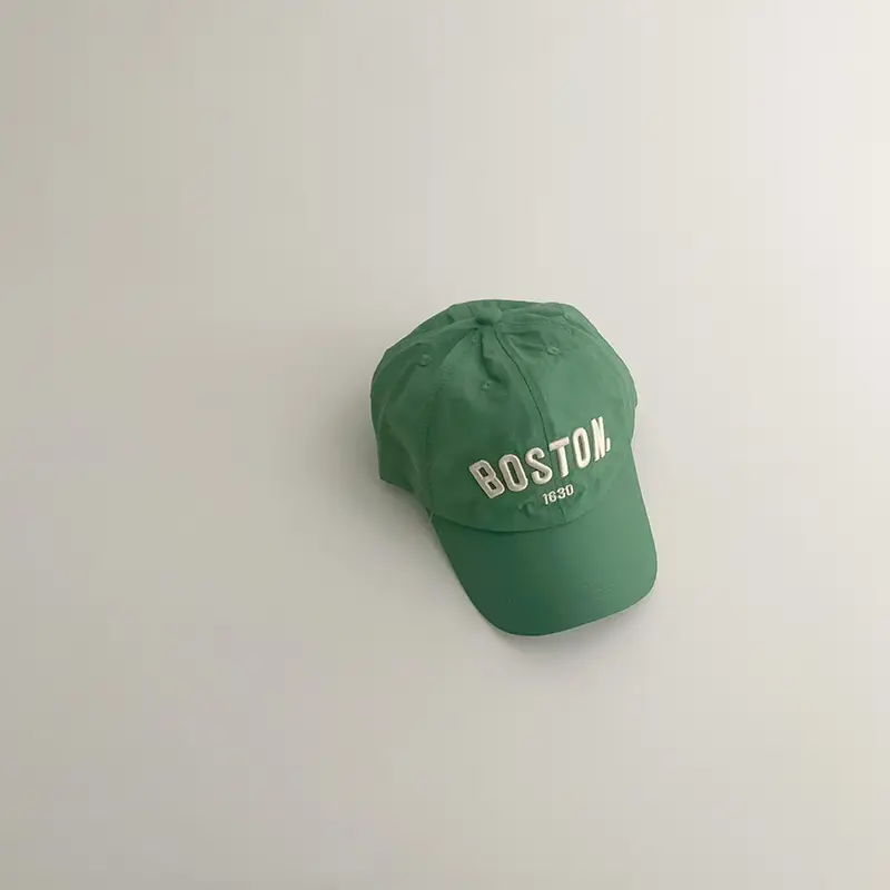 Green Korean Style Baby Sunscreen Cap - Image 5