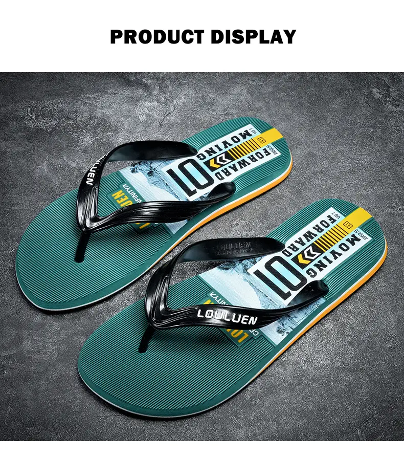 2025 Summer New Style Flip Flops Men's Outer Wear Trendy Casual Beach Men's Flip Flops Anti-Slip Sandals Household — feature 11