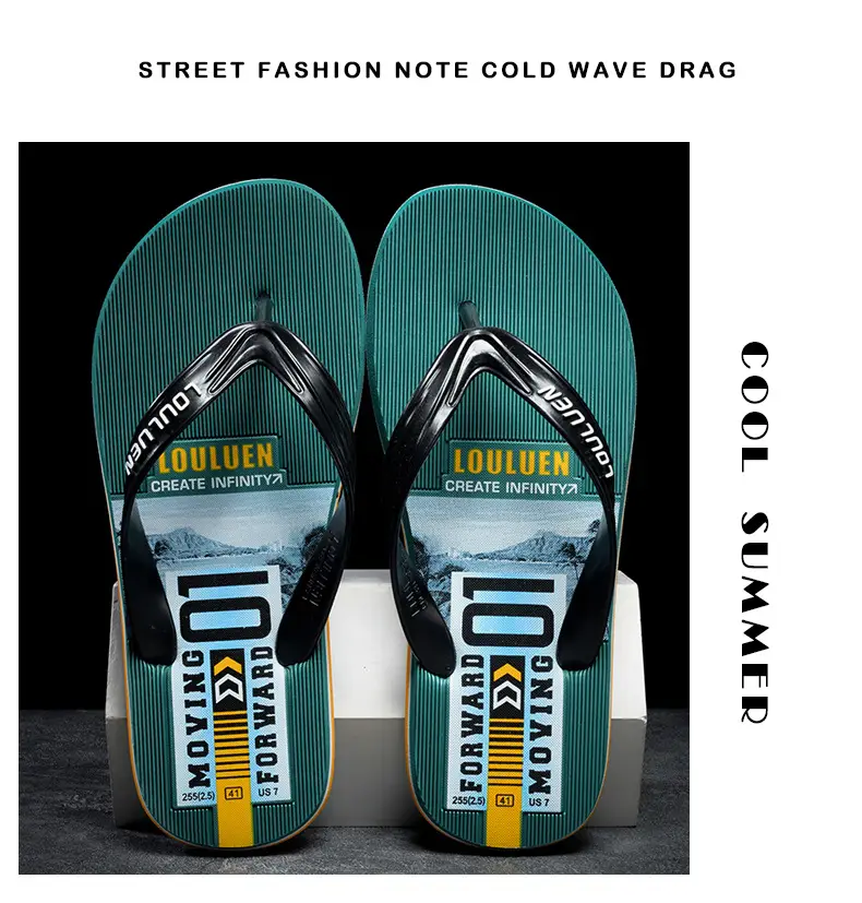2025 Summer New Style Flip Flops Men's Outer Wear Trendy Casual Beach Men's Flip Flops Anti-Slip Sandals Household — feature 12