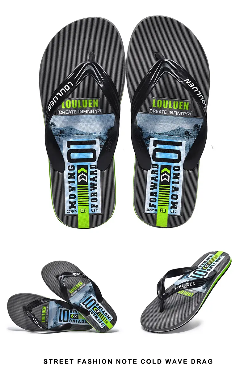 2025 Summer New Style Flip Flops Men's Outer Wear Trendy Casual Beach Men's Flip Flops Anti-Slip Sandals Household — feature 18