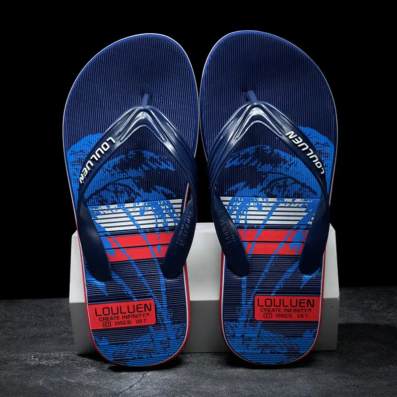 2025 Summer New Style Flip Flops Men's Outer Wear Trendy Casual Beach Men's Flip Flops Anti-Slip Sandals Household - Image 5