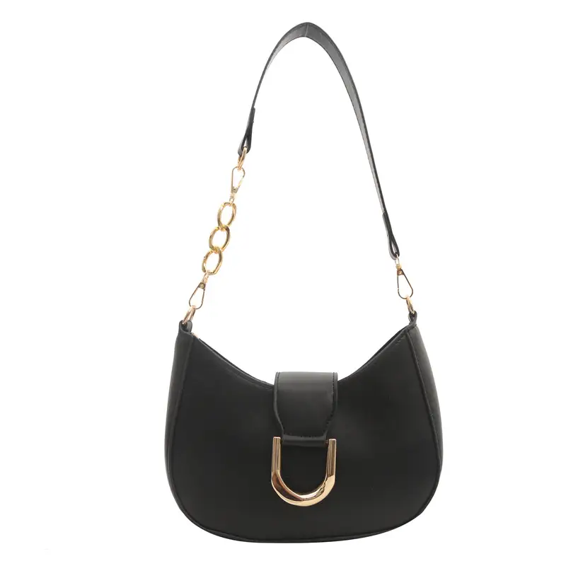 Vintage Women's Shoulder Bag Black 2024 Spring Summer - Image 9