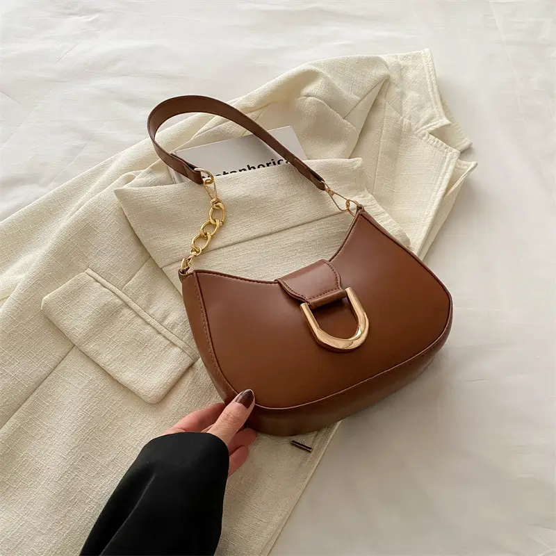 Vintage Women's Shoulder Bag Black 2024 Spring Summer - Image 4