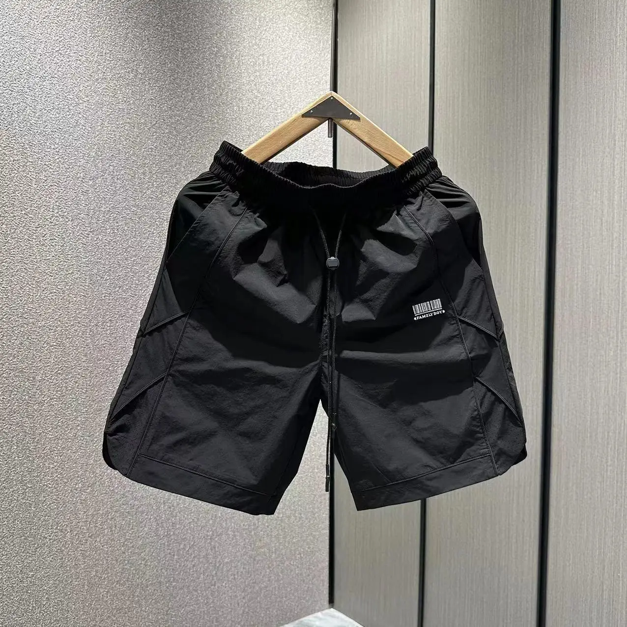 Men's Olive Green Quick-Drying Casual Shorts — feature 8