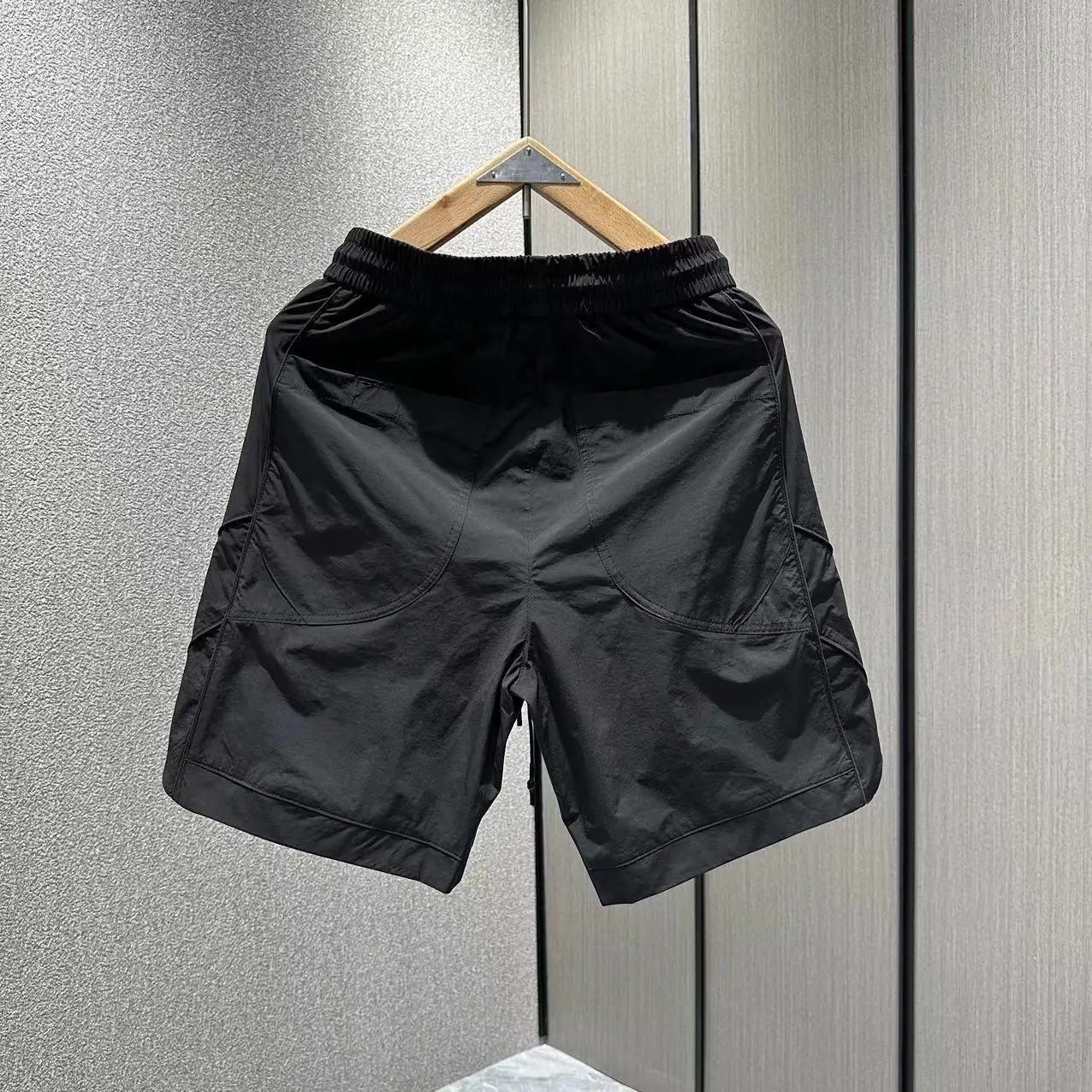 Men's Olive Green Quick-Drying Casual Shorts — feature 9