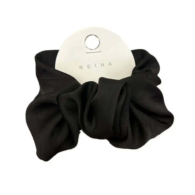 Elegant Cream Satin Hair Tie Extra Large Heavy Duty - Image 9