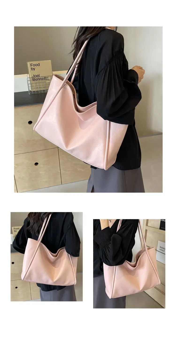 Black Leather Tote Bag for Women Summer 2024 — feature 8