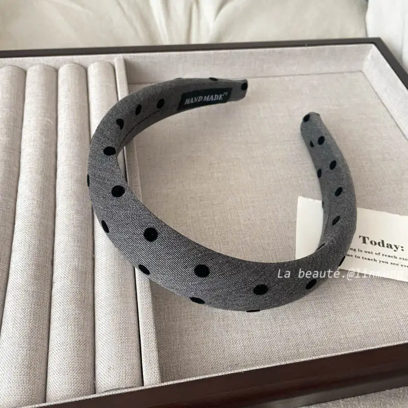 Gray Textured Korean Style Headband for Women - Image 64