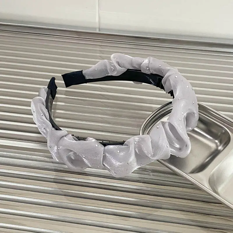 Gray Textured Korean Style Headband for Women — feature 49