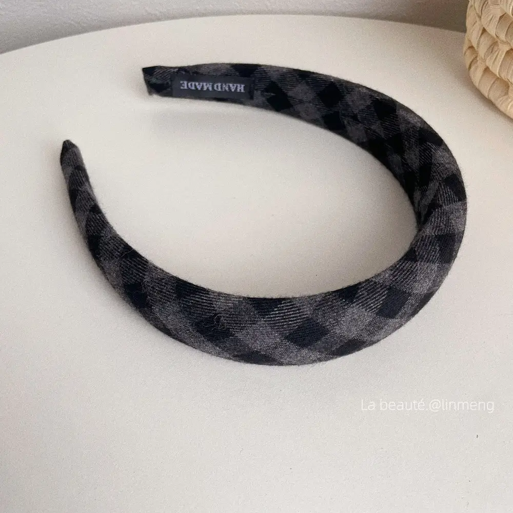 Gray Textured Korean Style Headband for Women - Image 12