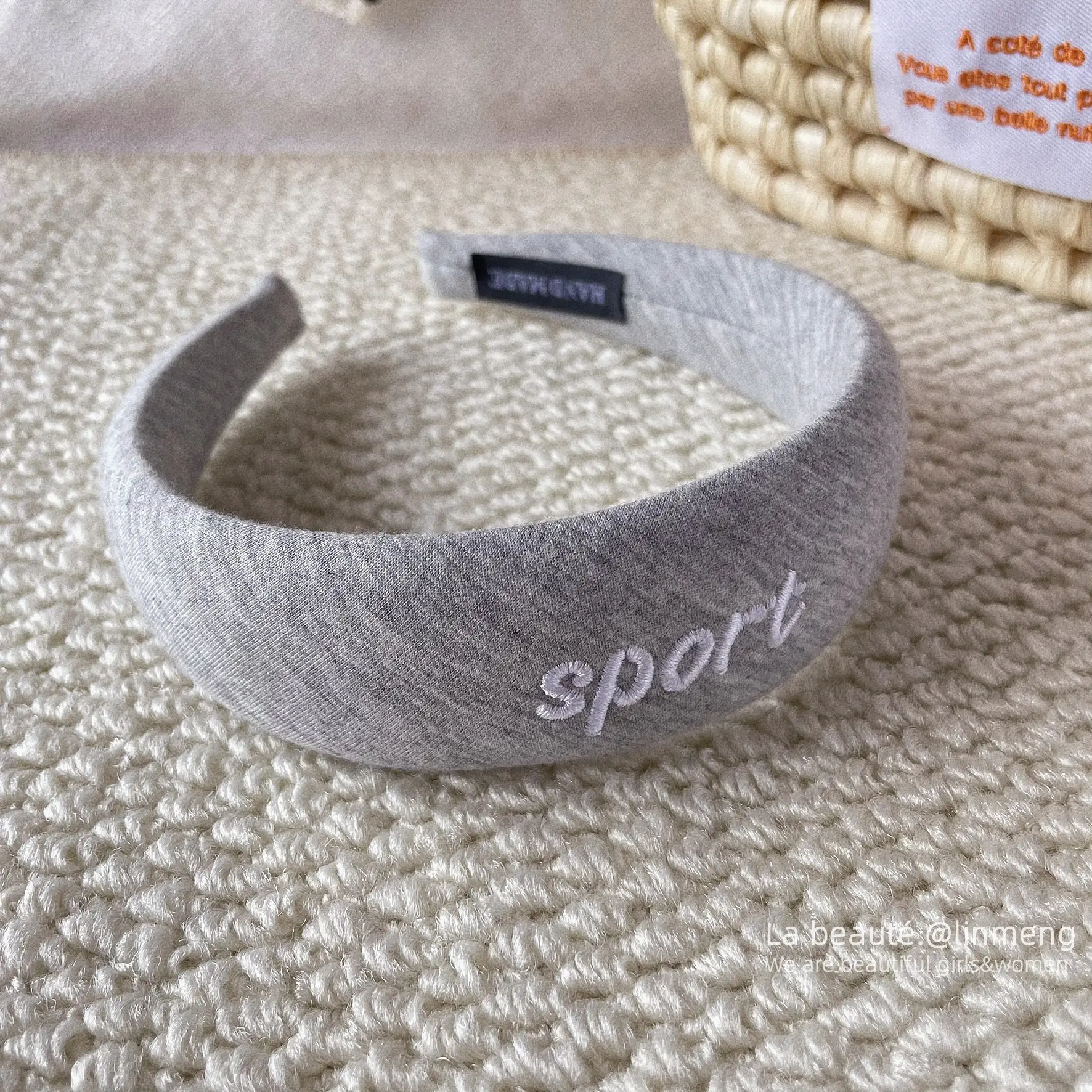 Gray Textured Korean Style Headband for Women - Image 17