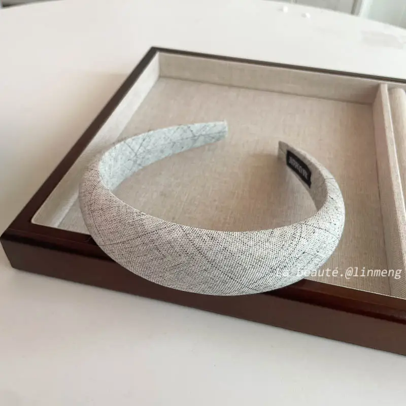 Gray Textured Korean Style Headband for Women - Image 21