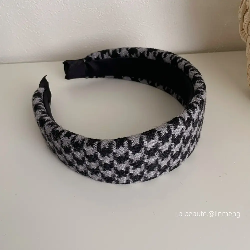 Gray Textured Korean Style Headband for Women - Image 28