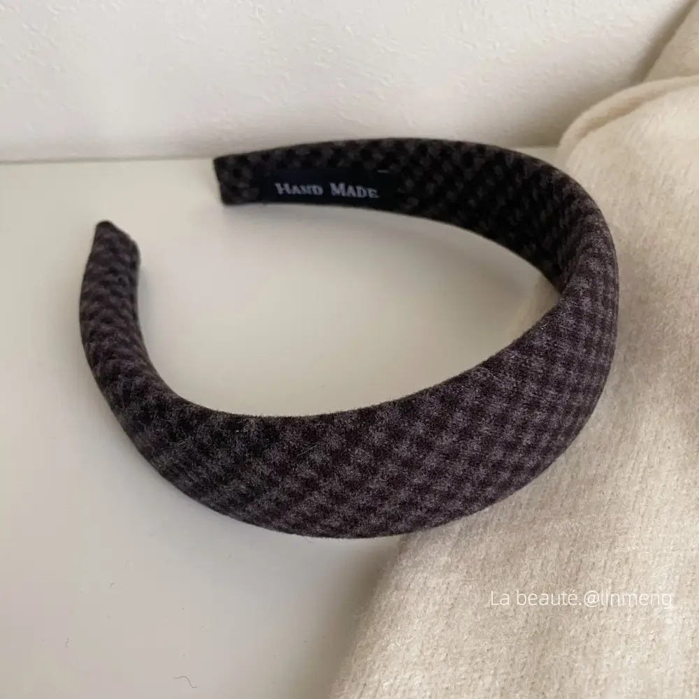 Gray Textured Korean Style Headband for Women - Image 29