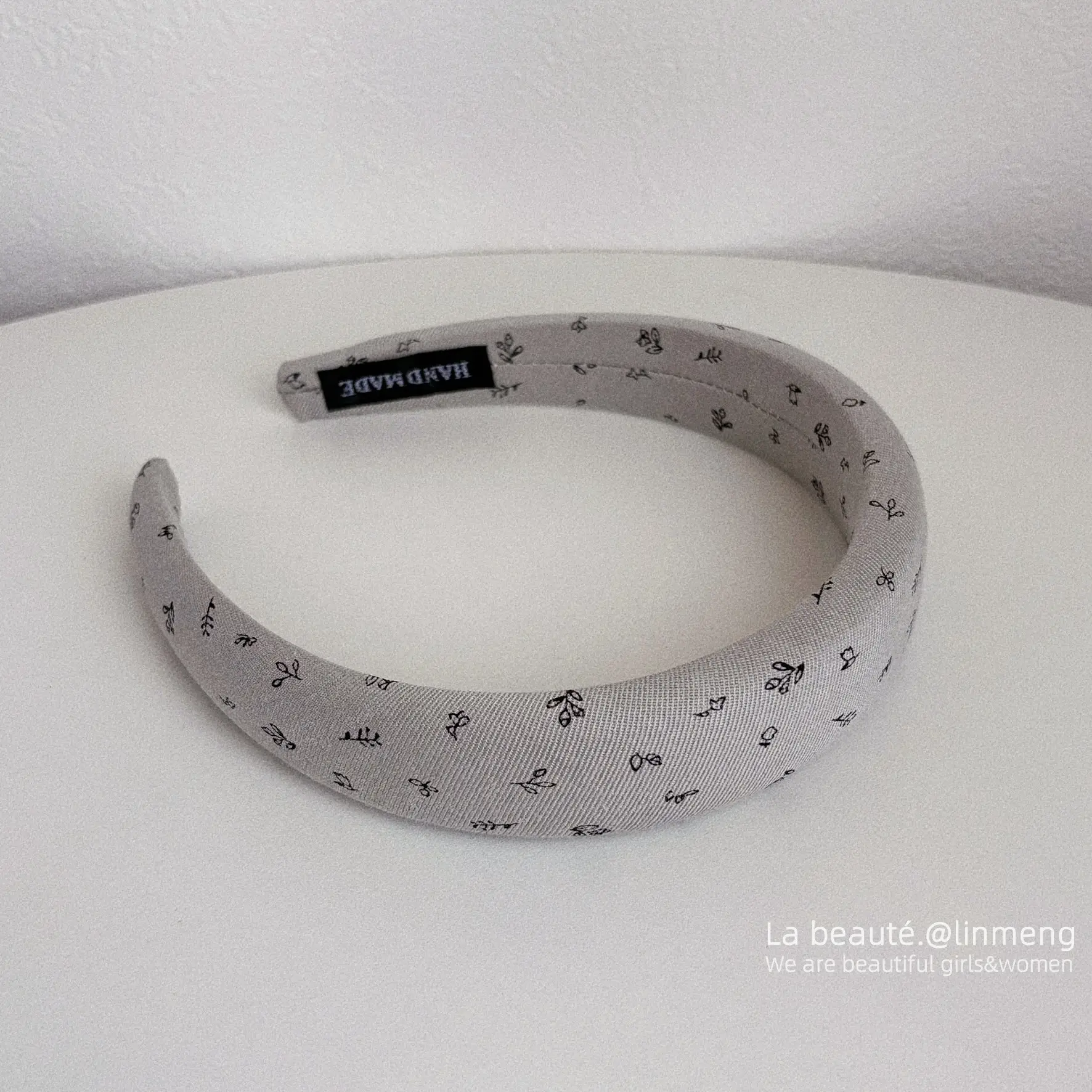 Gray Textured Korean Style Headband for Women - Image 42