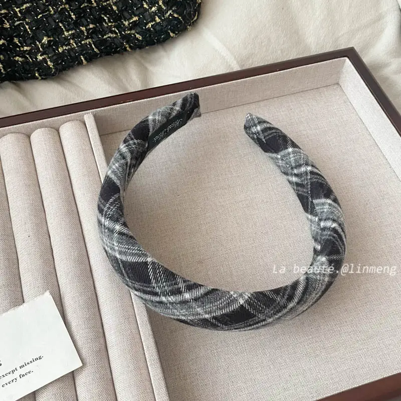 Gray Textured Korean Style Headband for Women - Image 49