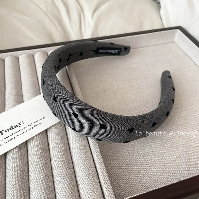 Gray Textured Korean Style Headband for Women - Image 52