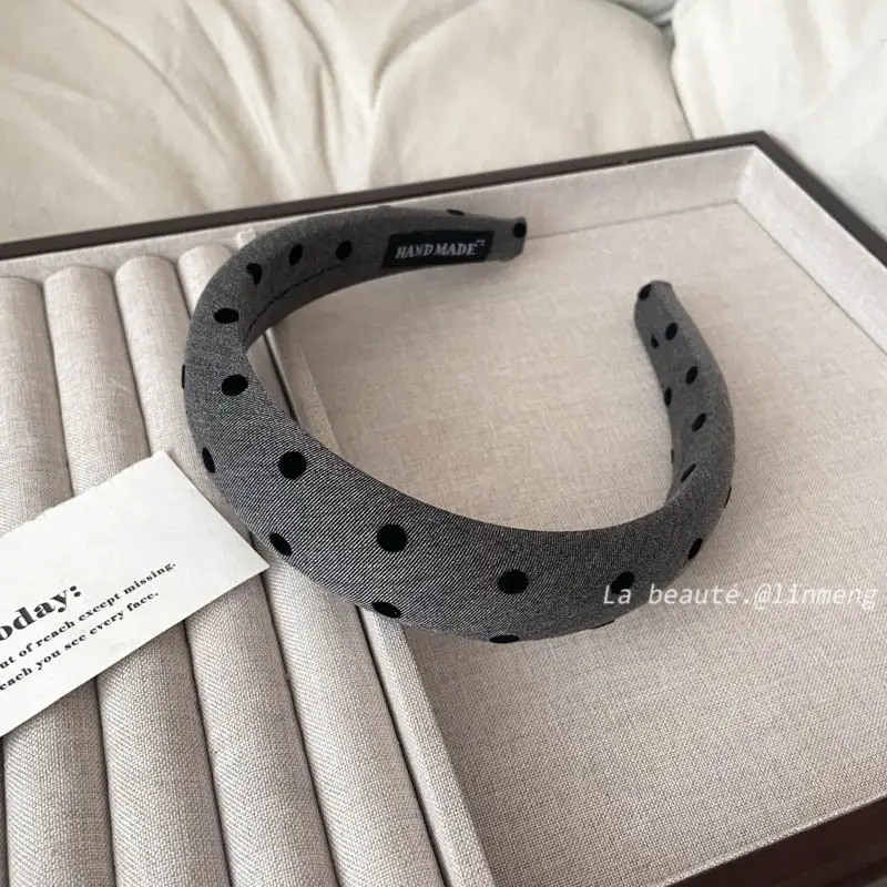 Gray Textured Korean Style Headband for Women - Image 54