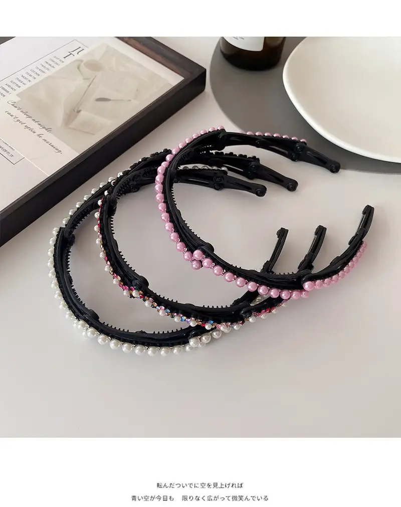 Retractable Hairpin 2024 New Style Broken Hairpin Wash Face Non-slip Headband — feature 30