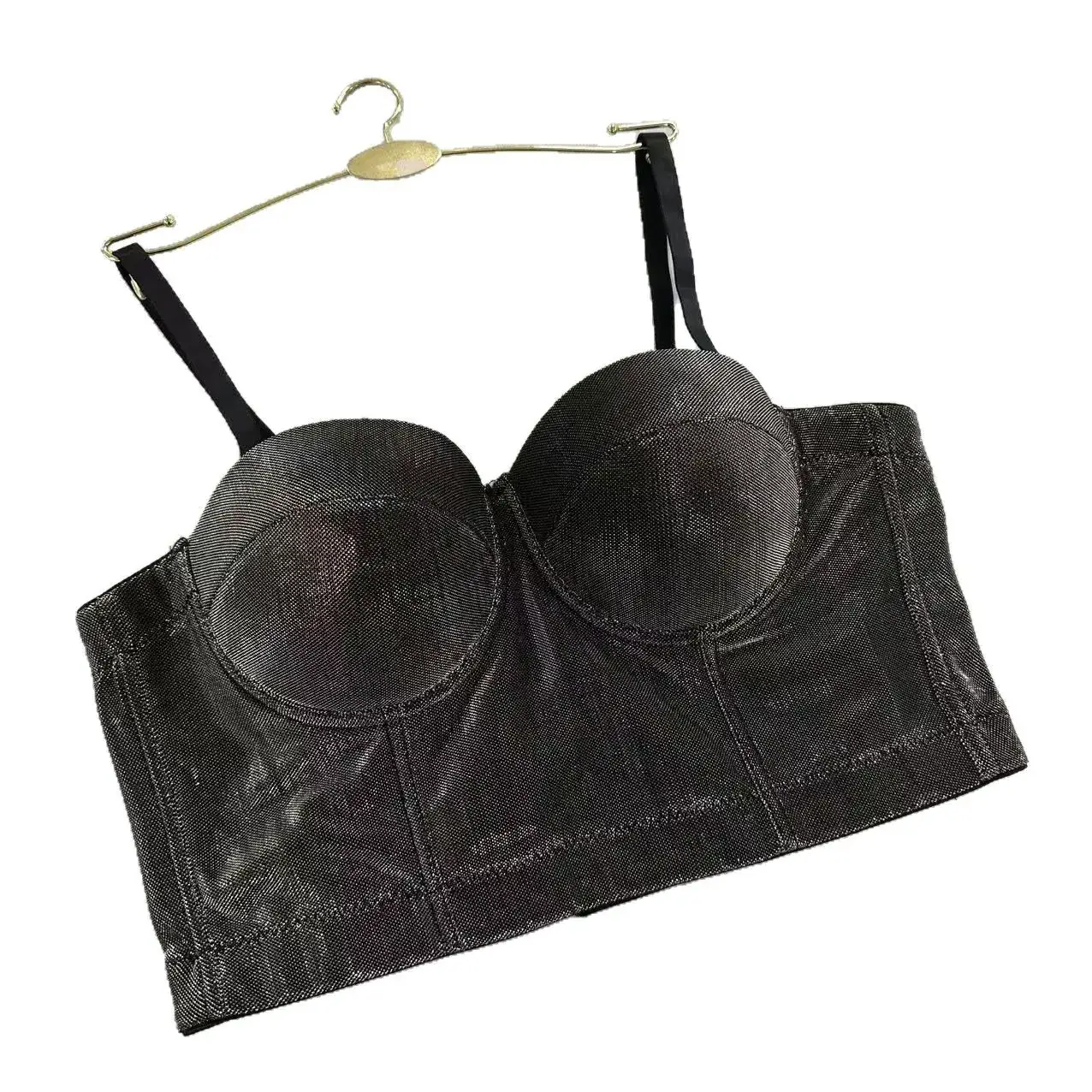 Blue Shiny Cationic Sling Underwear for Women - Image 9