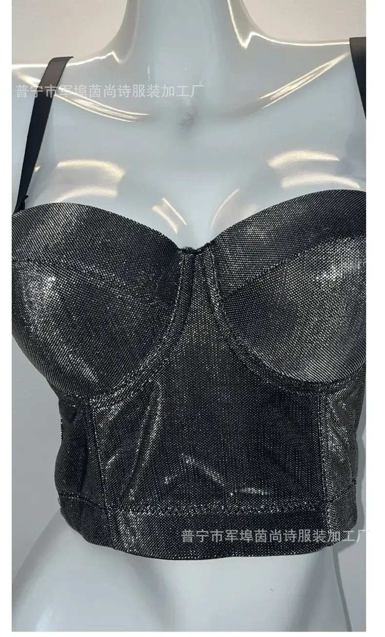 Blue Shiny Cationic Sling Underwear for Women — feature 3