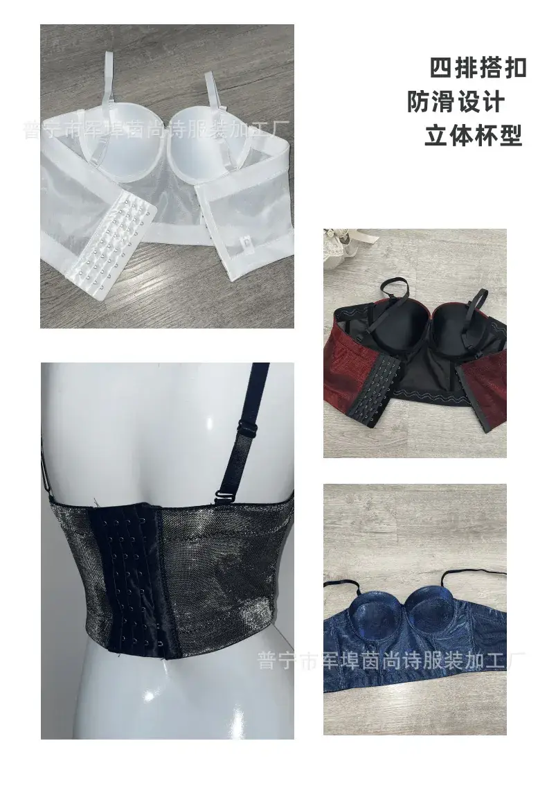 Blue Shiny Cationic Sling Underwear for Women — feature 5