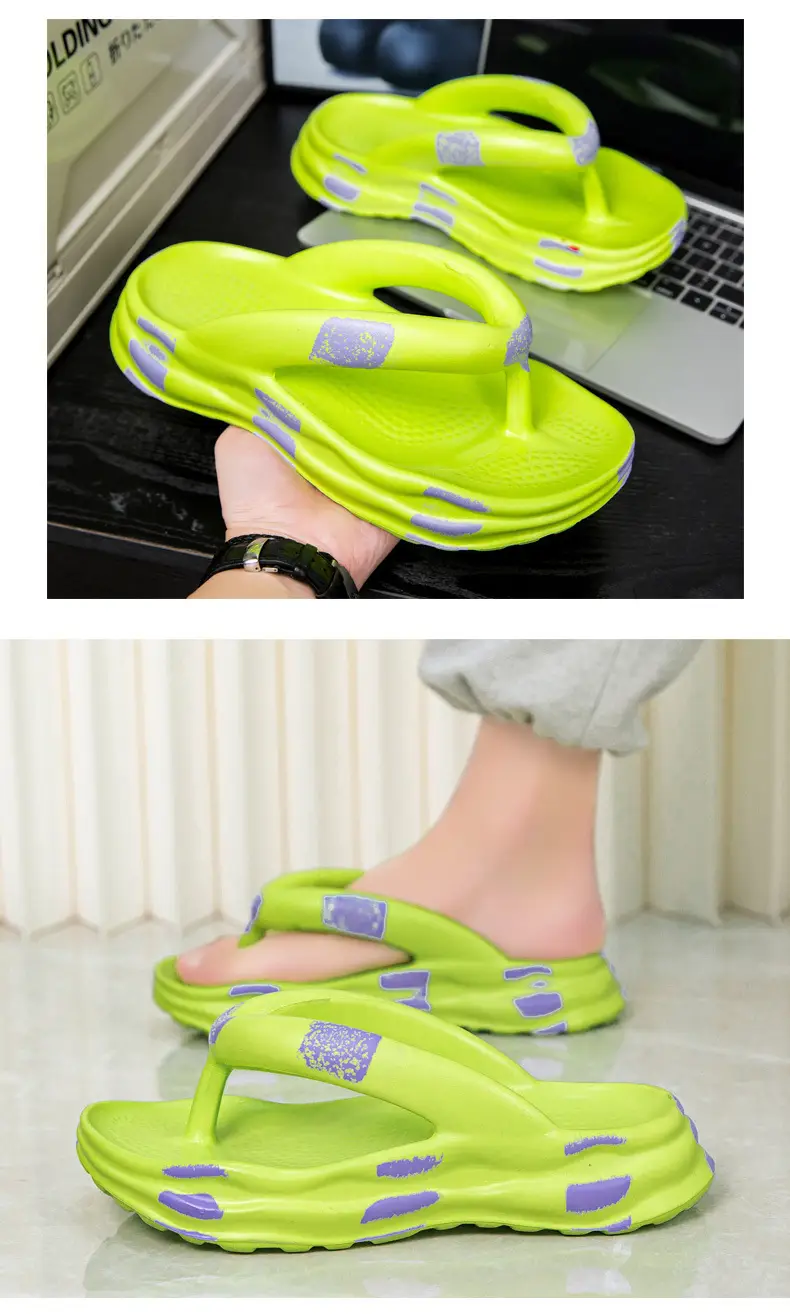 2024 Men's Black Green EVA Beach Sandals — feature 12