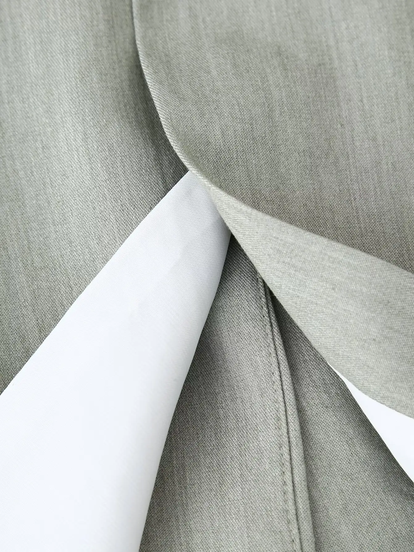 Women 2-Piece Grey Belted Suit Jacket & Shorts Set — feature 21