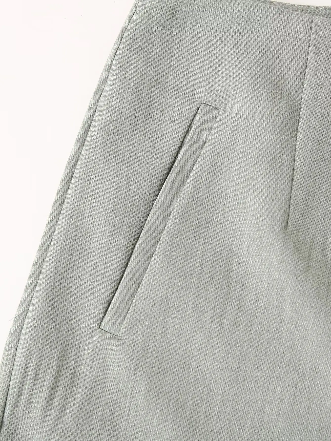 Women 2-Piece Grey Belted Suit Jacket & Shorts Set — feature 26