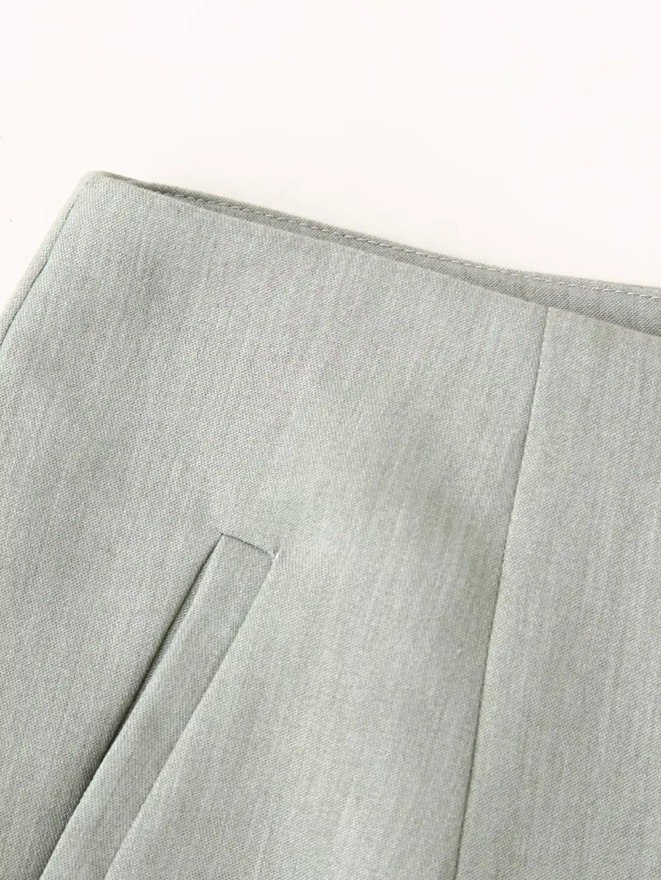 Women 2-Piece Grey Belted Suit Jacket & Shorts Set — feature 27