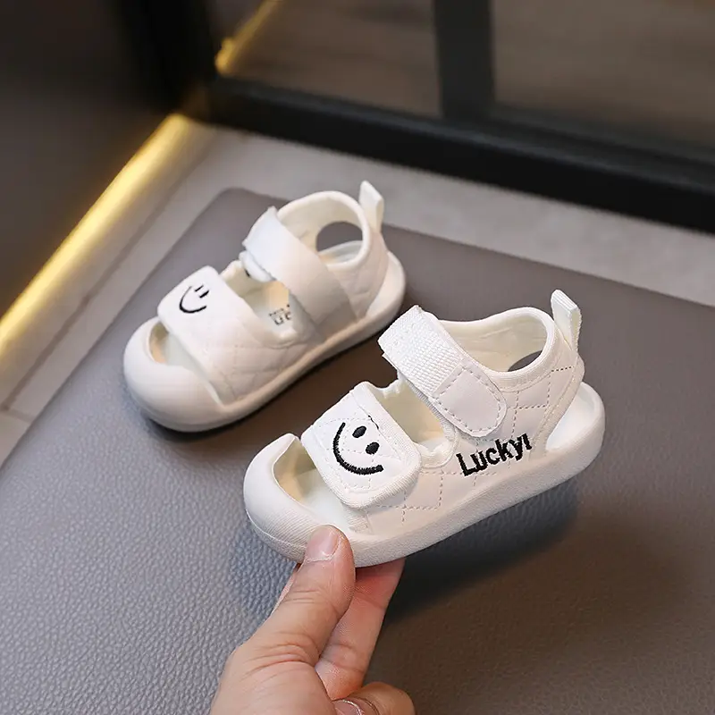 Summer Smiley Toddler Sandals 0-2Yrs Kick Proof