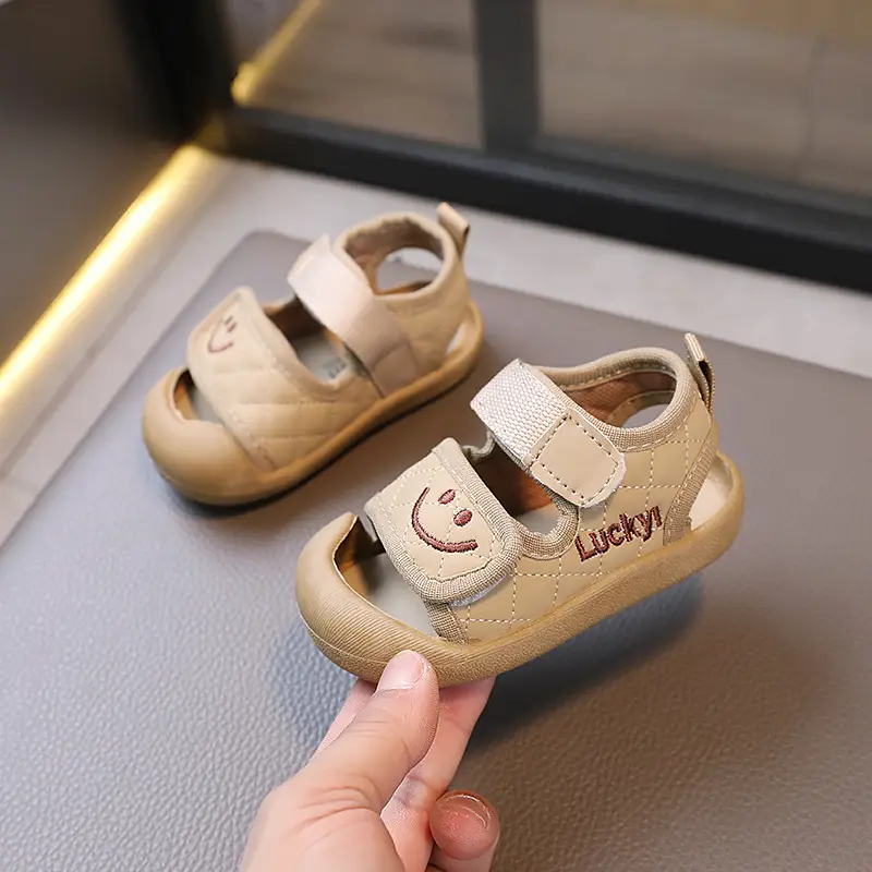 Summer Smiley Toddler Sandals 0-2Yrs Kick Proof