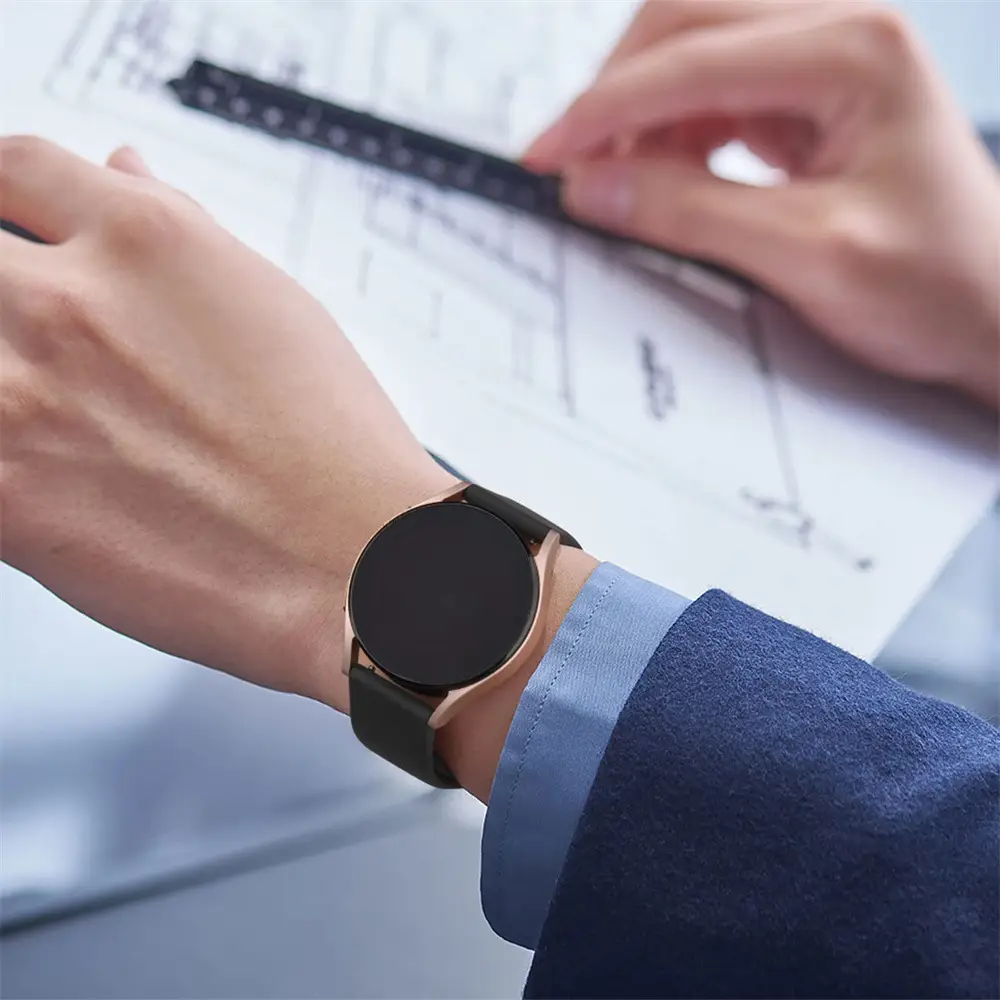Red Silicone Sports Watch Strap 20mm 22mm — feature 2