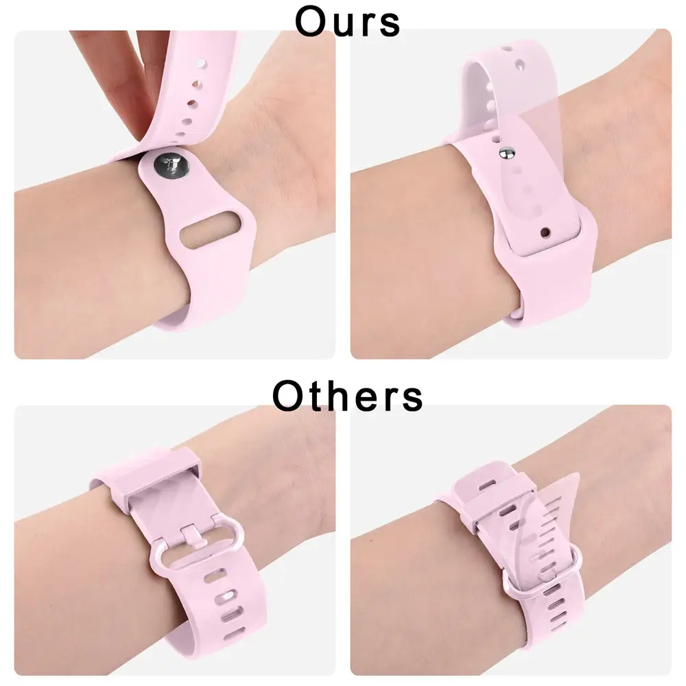 Red Silicone Sports Watch Strap 20mm 22mm — feature 6