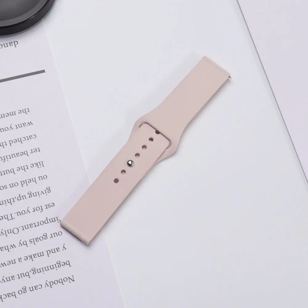 Red Silicone Sports Watch Strap 20mm 22mm