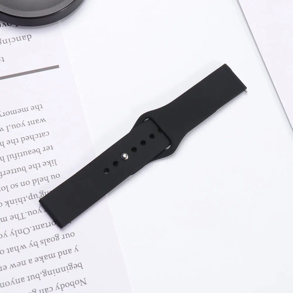 Red Silicone Sports Watch Strap 20mm 22mm