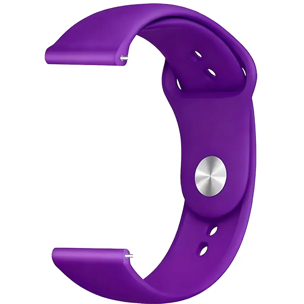 Red Silicone Sports Watch Strap 20mm 22mm