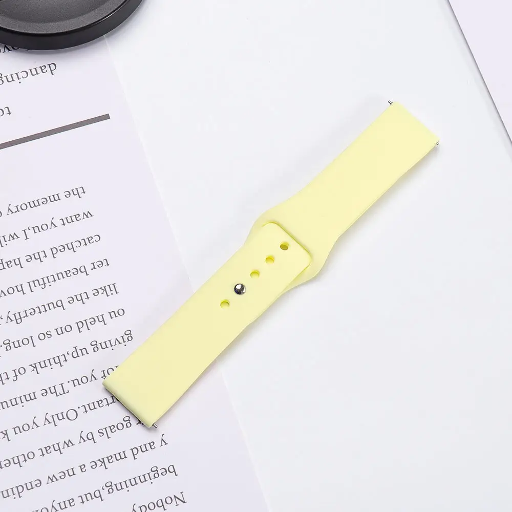 Red Silicone Sports Watch Strap 20mm 22mm