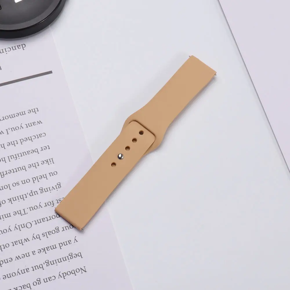 Red Silicone Sports Watch Strap 20mm 22mm