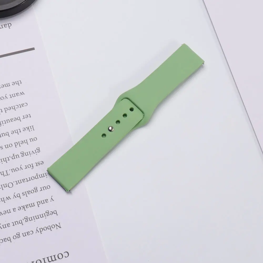 Red Silicone Sports Watch Strap 20mm 22mm