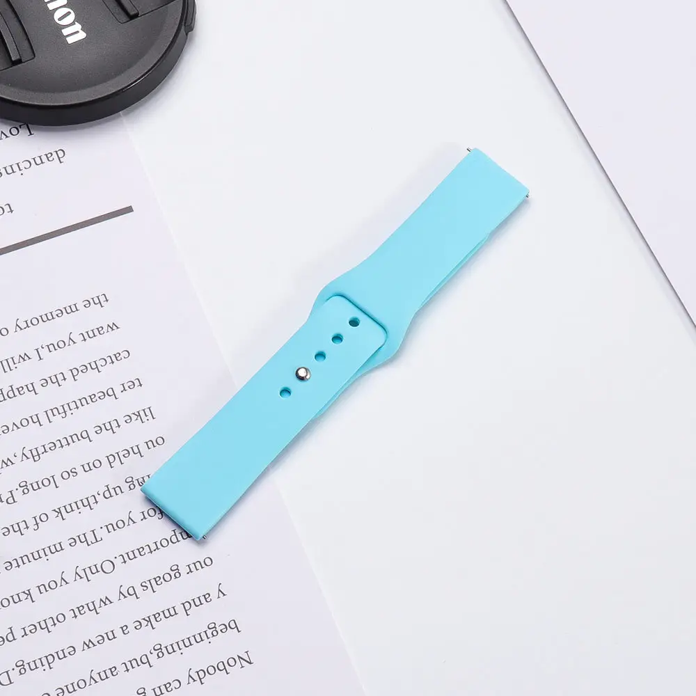 Red Silicone Sports Watch Strap 20mm 22mm