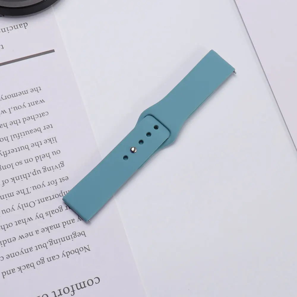 Red Silicone Sports Watch Strap 20mm 22mm
