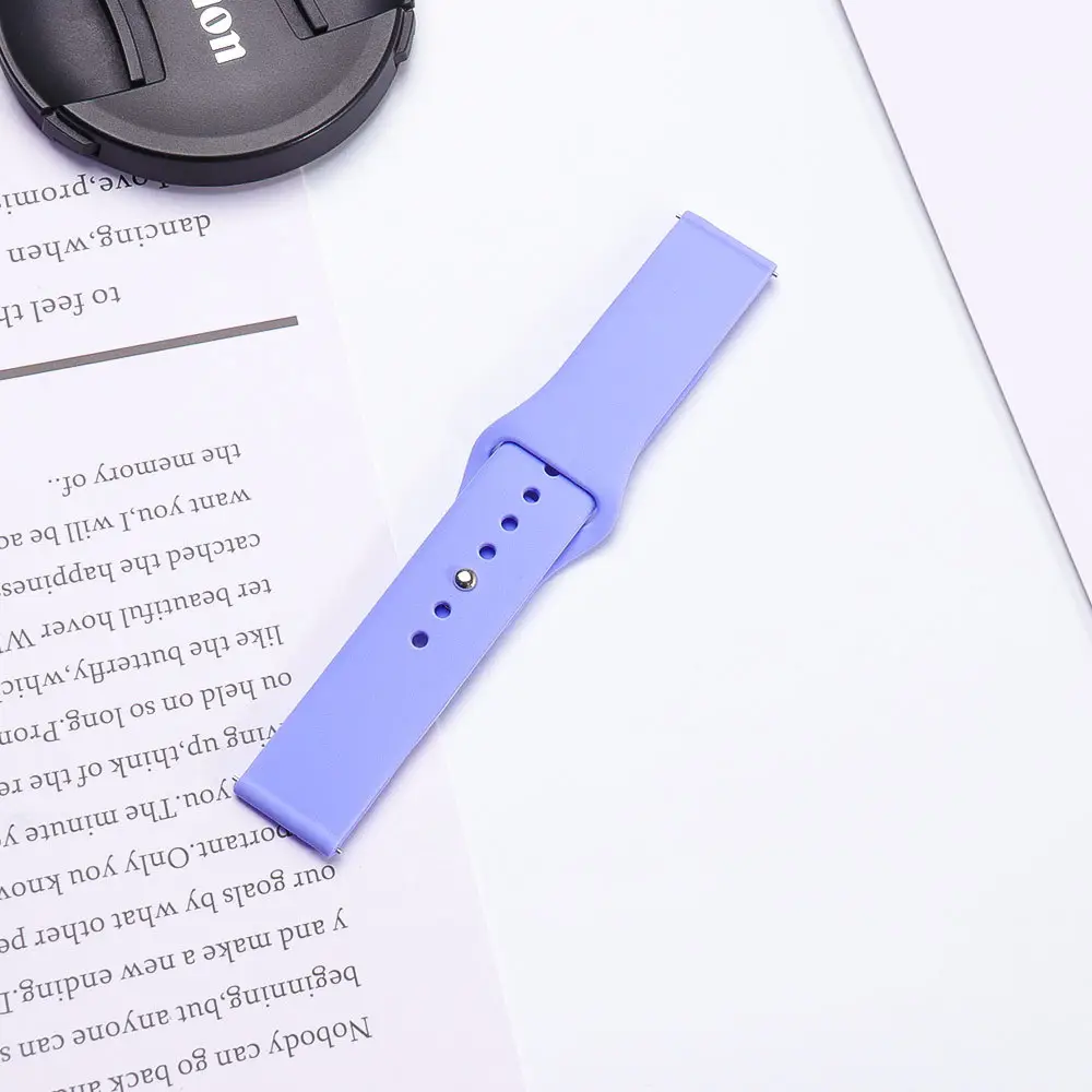 Red Silicone Sports Watch Strap 20mm 22mm