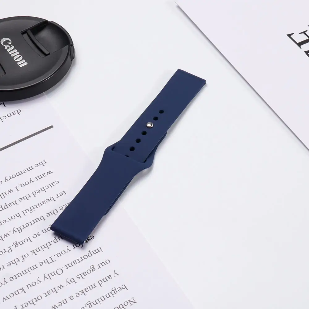 Red Silicone Sports Watch Strap 20mm 22mm