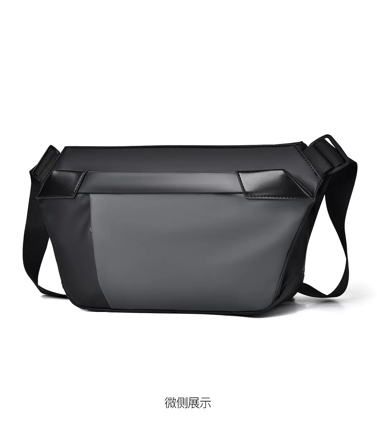 Men's Korean Style Crossbody Bag Black Grey All-match — feature 14