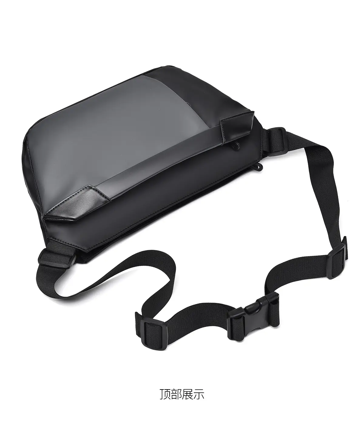 Men's Korean Style Crossbody Bag Black Grey All-match — feature 17